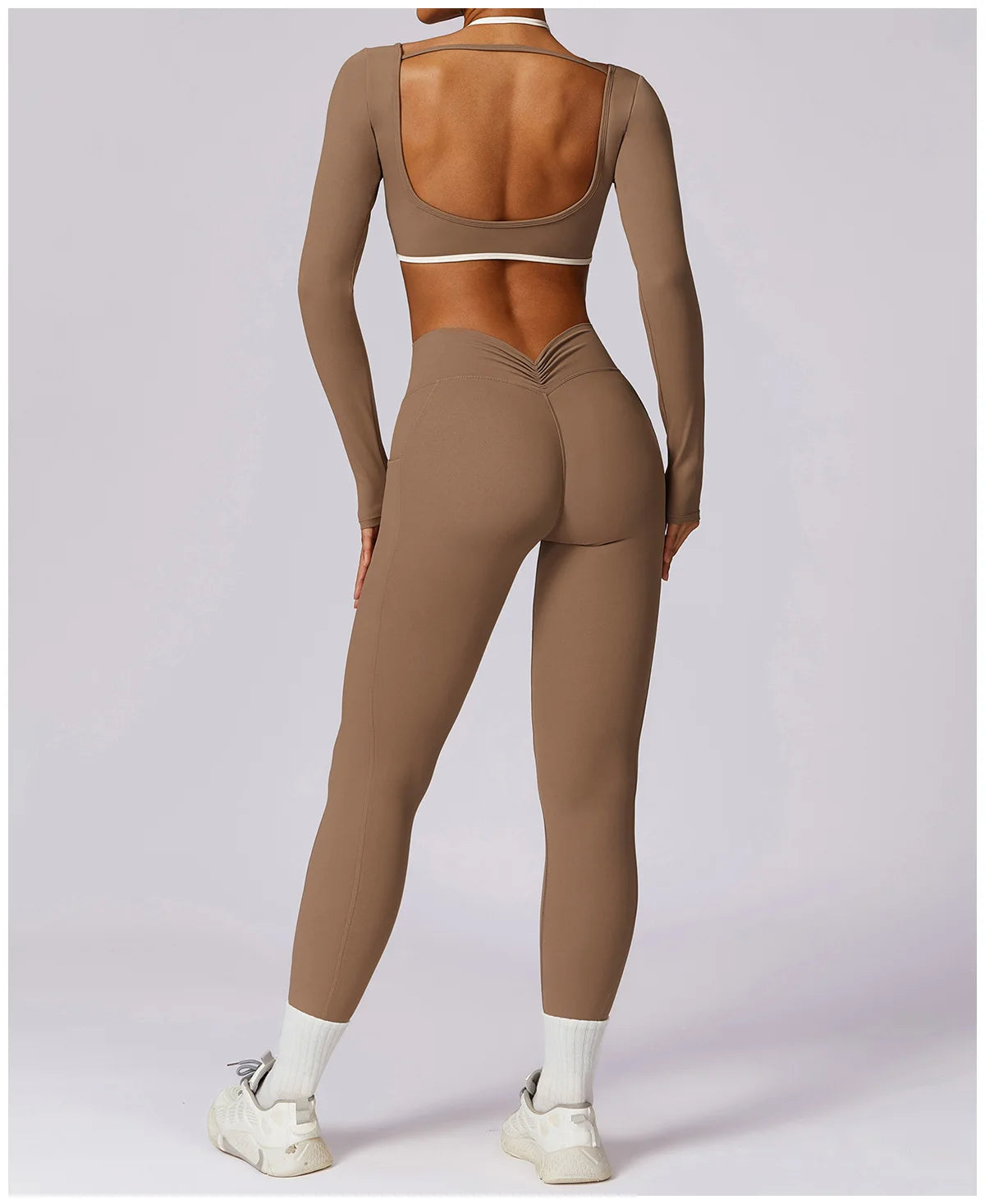 Ensemble Gym – Manche longue + Legging Haute Performance
