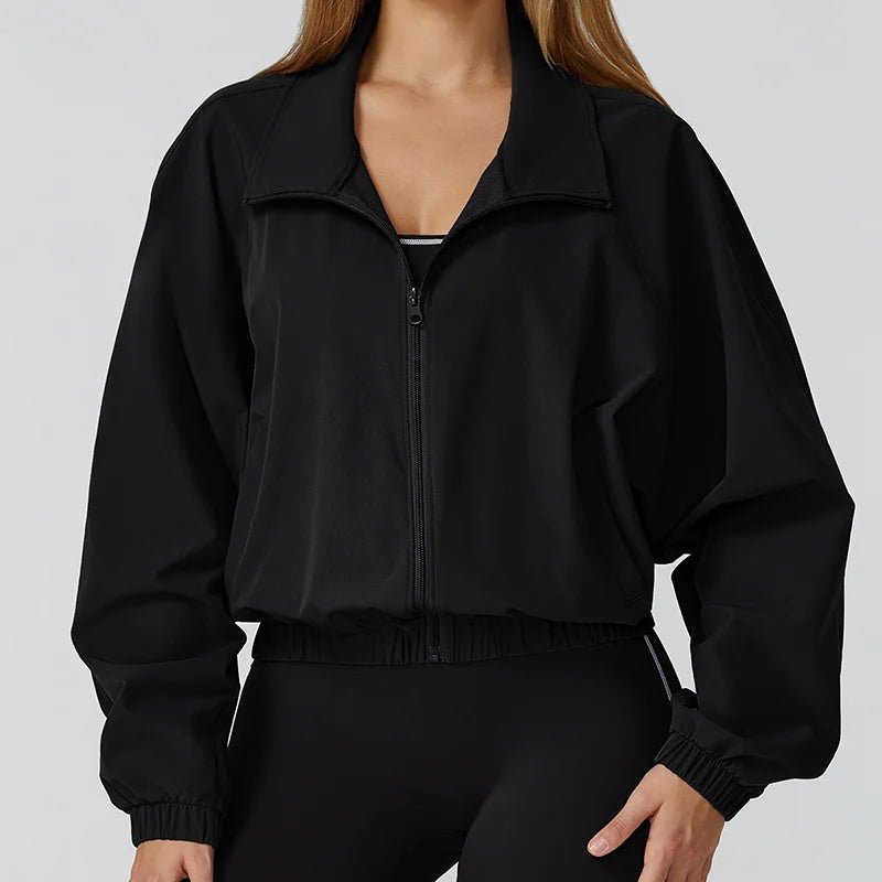 Veste de Sport Femme Manches Longues – Séchage Rapide & Style Aéré
