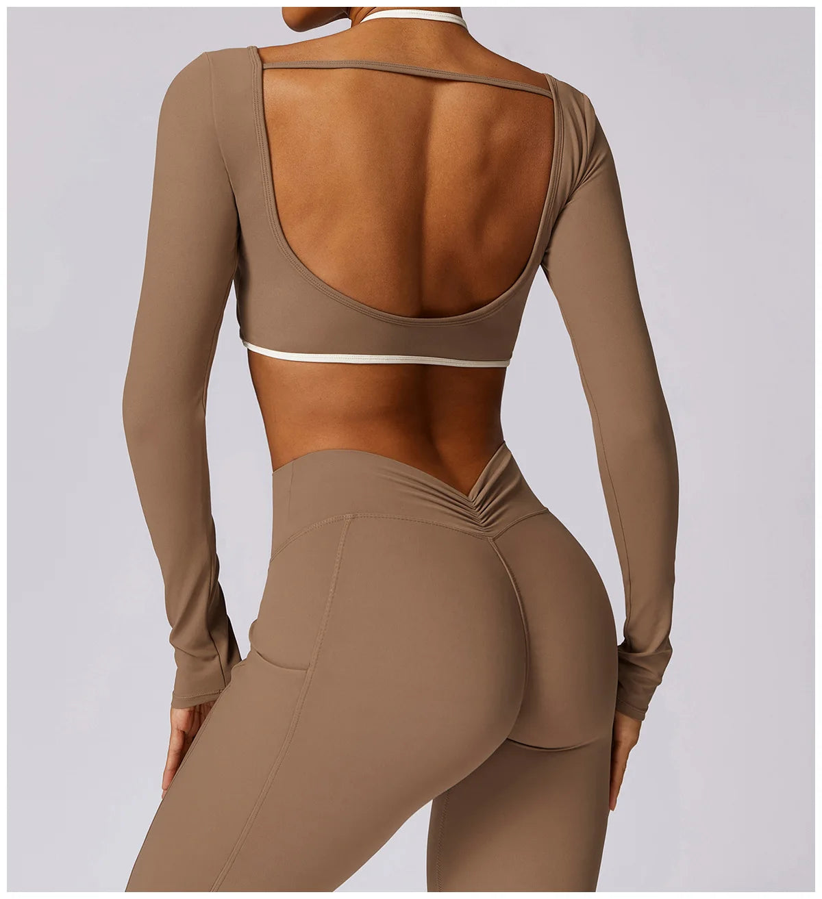Ensemble Gym – Manche longue + Legging Haute Performance