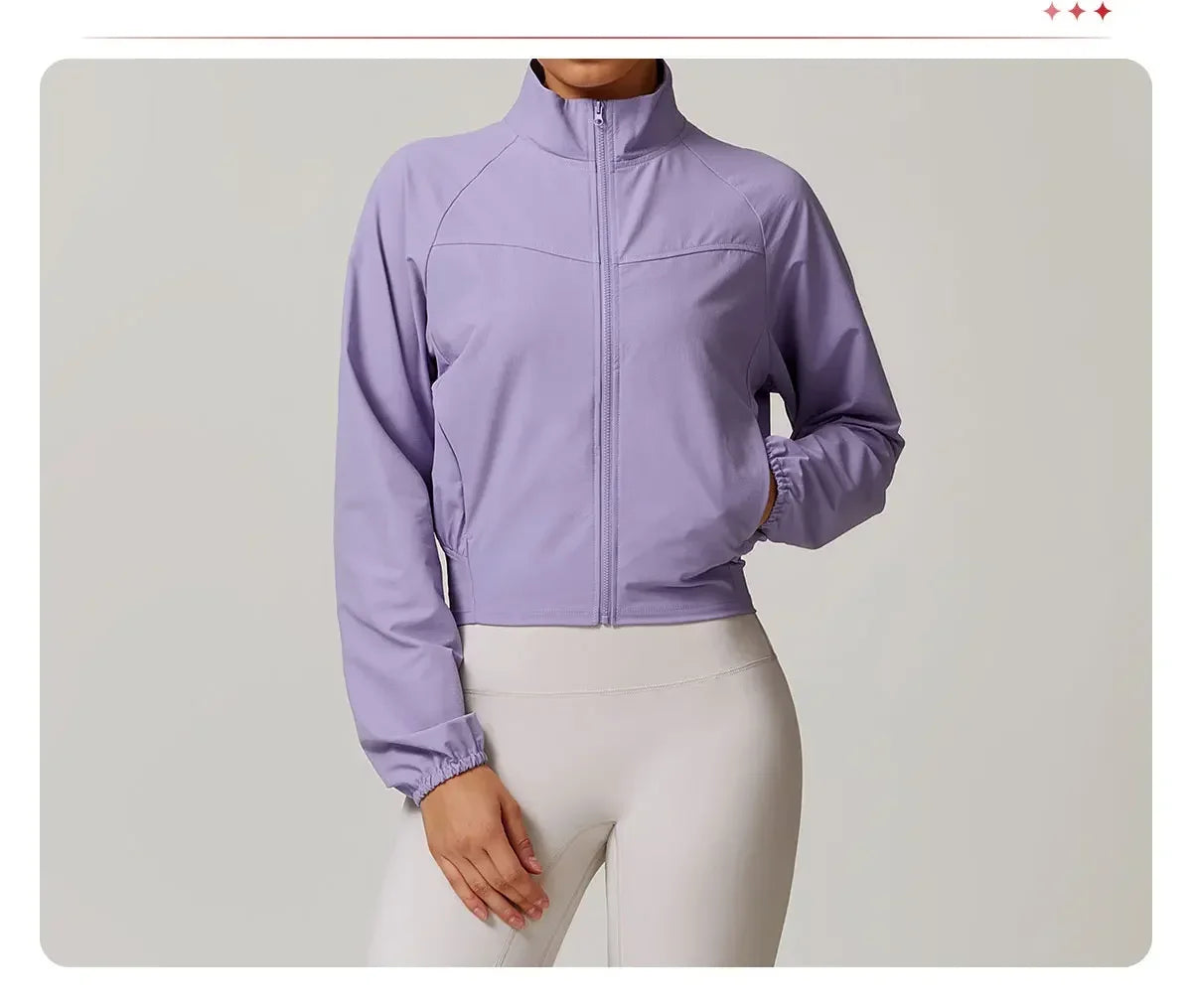 Veste de Sport Femme avec Poche – Veste Légère à Manches Longues