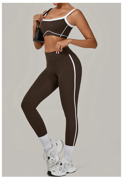 Ensemble de Sport Femme Yoga & Gym – Brassière + Leggings Sculptants