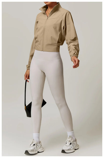 Veste de Sport Femme avec Poche – Veste Légère à Manches Longues