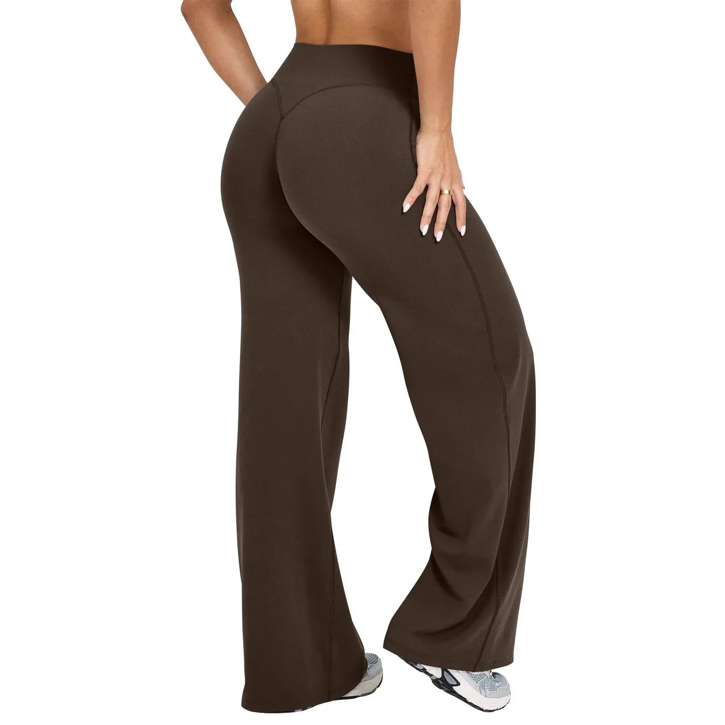Pantalon / Leggings Coupe Droite & Jambe Large | Confort, Élasticité