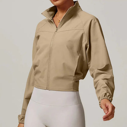 Veste de Sport Femme avec Poche – Veste Légère à Manches Longues