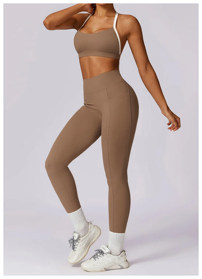 Ensemble Brassière  + Legging Haute Performance