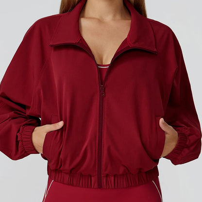 Veste de Sport Femme Manches Longues – Séchage Rapide & Style Aéré