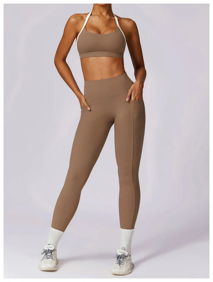 Ensemble Brassière  + Legging Haute Performance