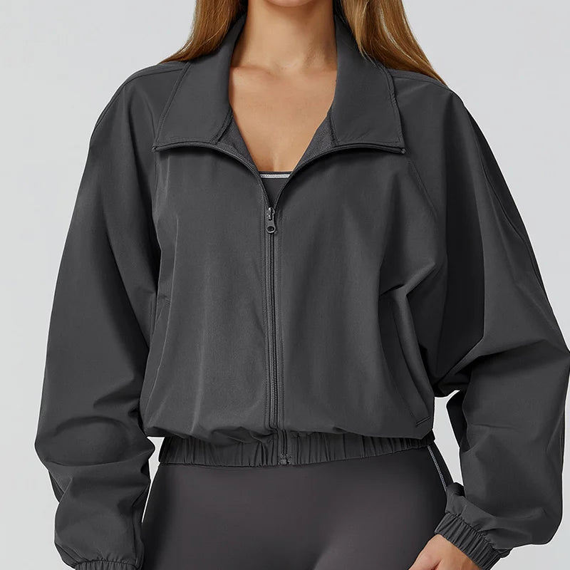 Veste de Sport Femme Manches Longues – Séchage Rapide & Style Aéré