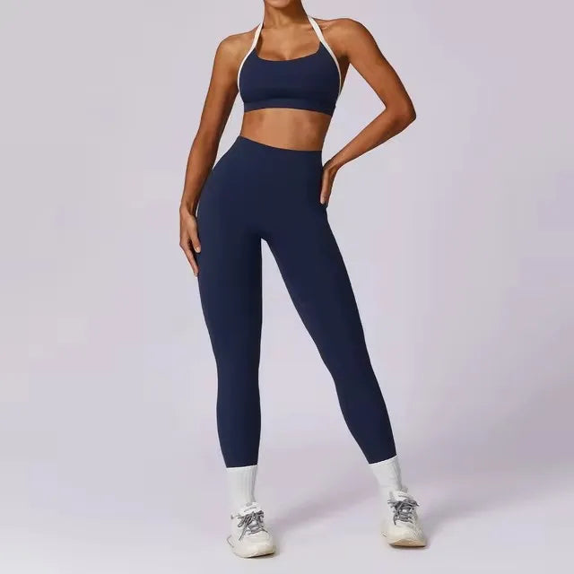 Ensemble Gym – Manche longue  + Legging Haute Performance