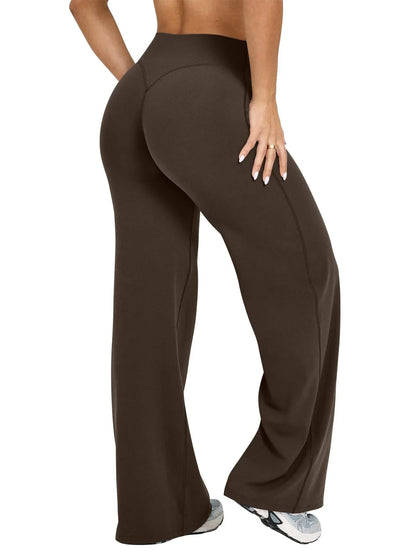 Pantalon / Leggings Coupe Droite & Jambe Large | Confort, Élasticité