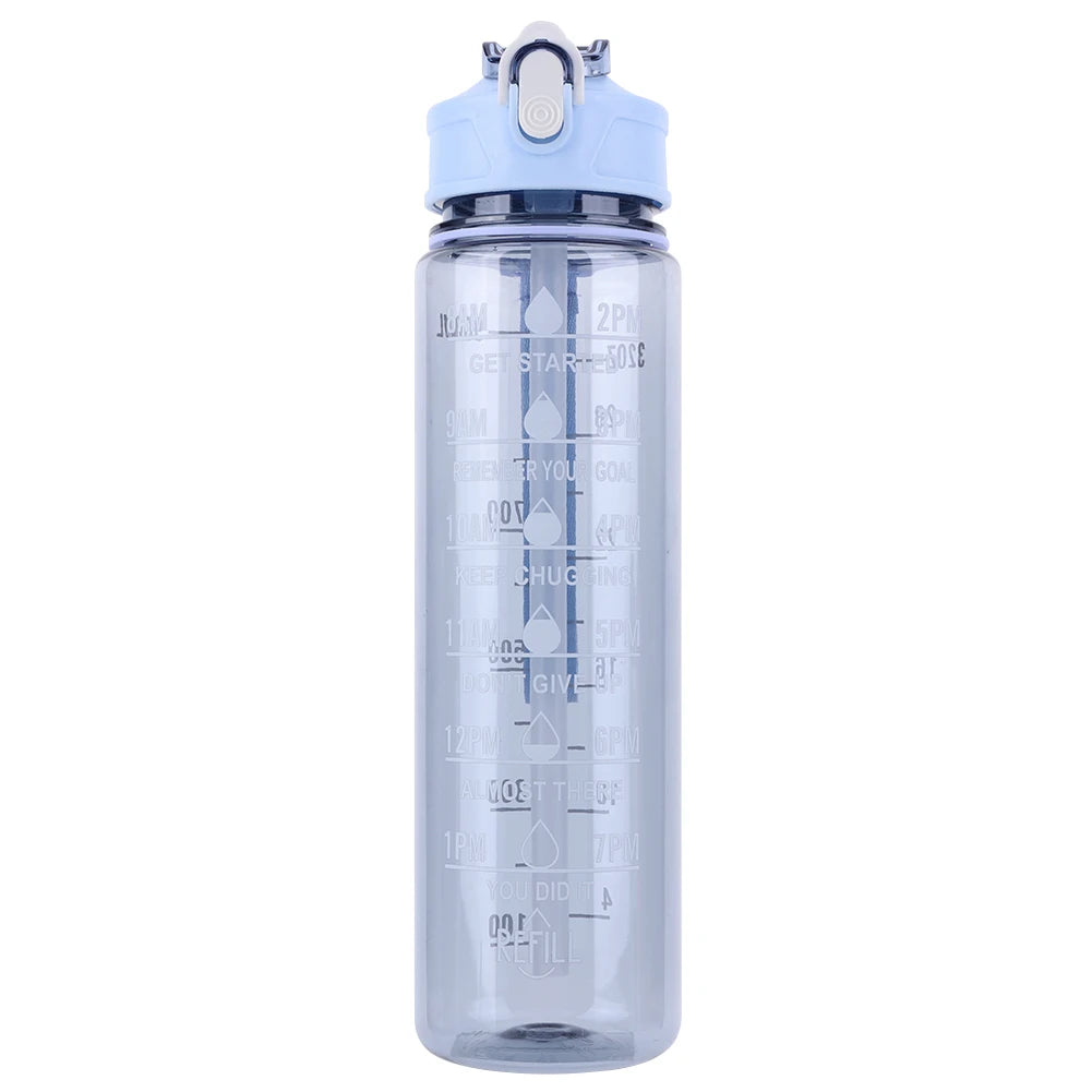 Gourde Sport 800ML avec Paille & Poignée – Grande Capacité pour Enfants & Ados