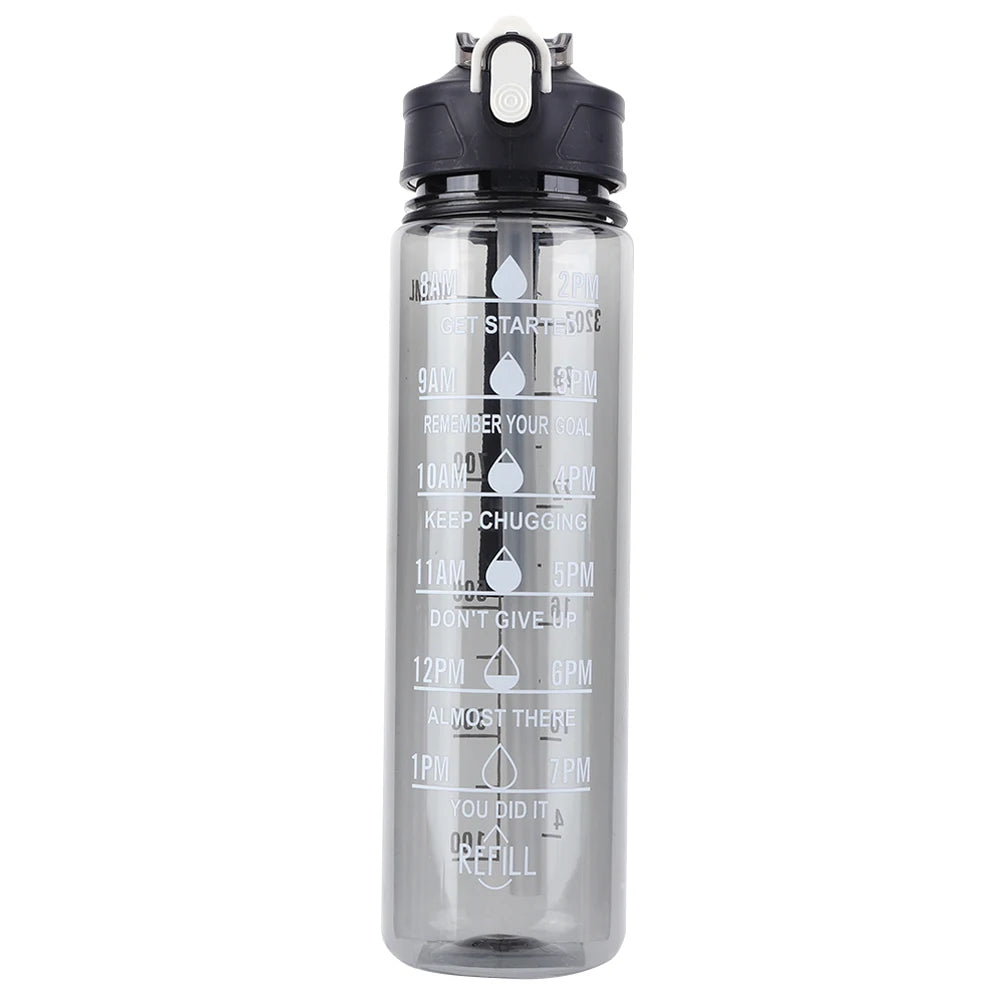 Gourde Sport 800ML avec Paille & Poignée – Grande Capacité pour Enfants & Ados