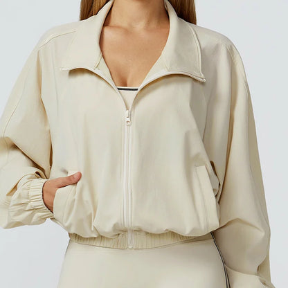Veste de Sport Femme Manches Longues – Séchage Rapide & Style Aéré