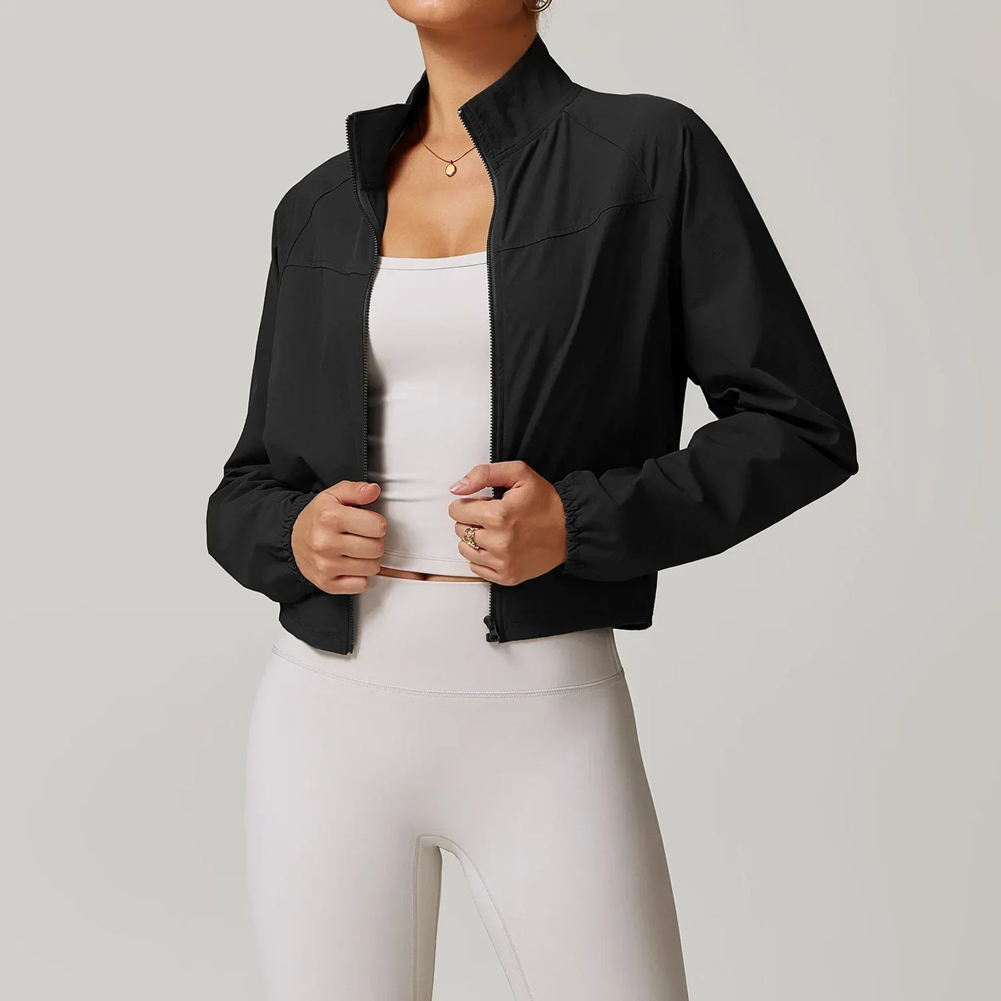 Veste de Sport Femme avec Poche – Veste Légère à Manches Longues
