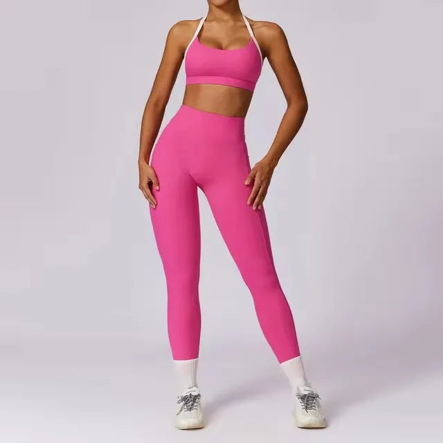 Ensemble Gym – Manche longue  + Legging Haute Performance
