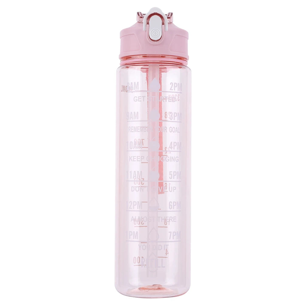 Gourde Sport 800ML avec Paille & Poignée – Grande Capacité pour Enfants & Ados
