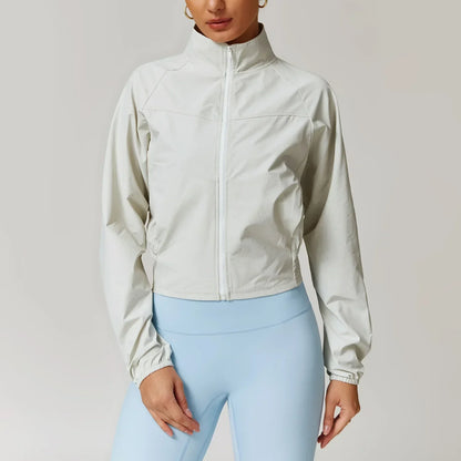 Veste de Sport Femme avec Poche – Veste Légère à Manches Longues