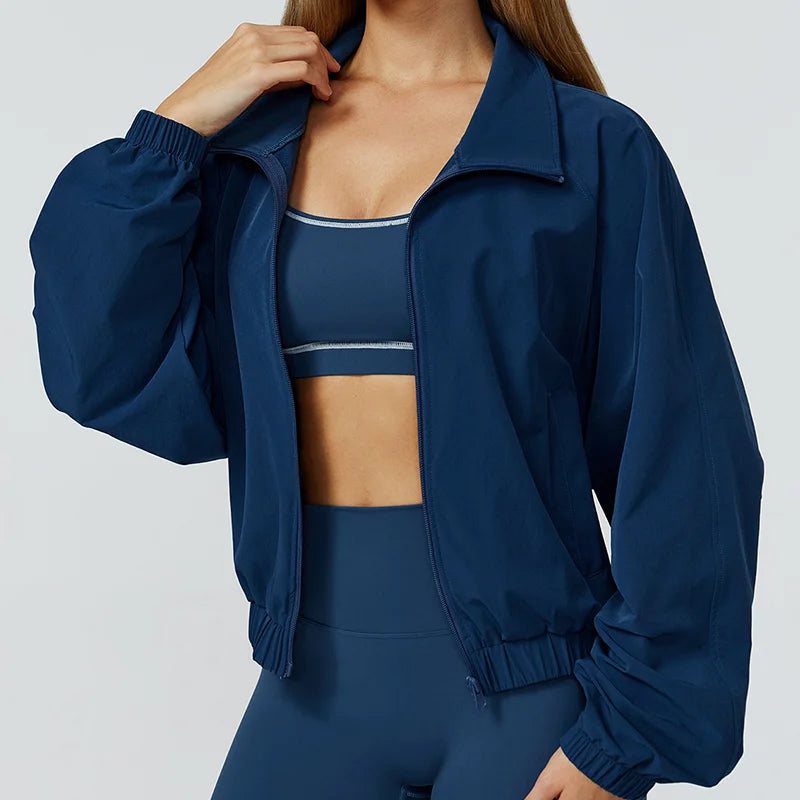 Veste de Sport Femme Manches Longues – Séchage Rapide & Style Aéré