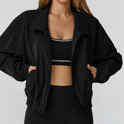 Veste de Sport Femme Manches Longues – Séchage Rapide & Style Aéré
