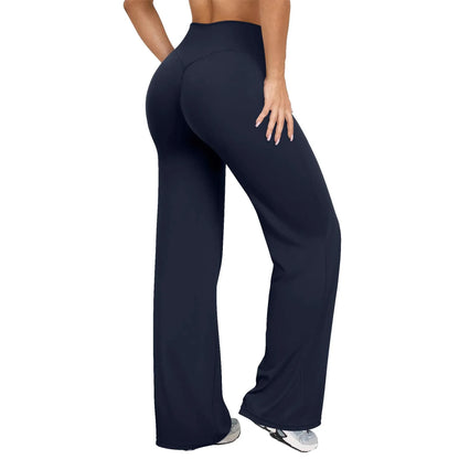 Pantalon / Leggings Coupe Droite & Jambe Large | Confort, Élasticité