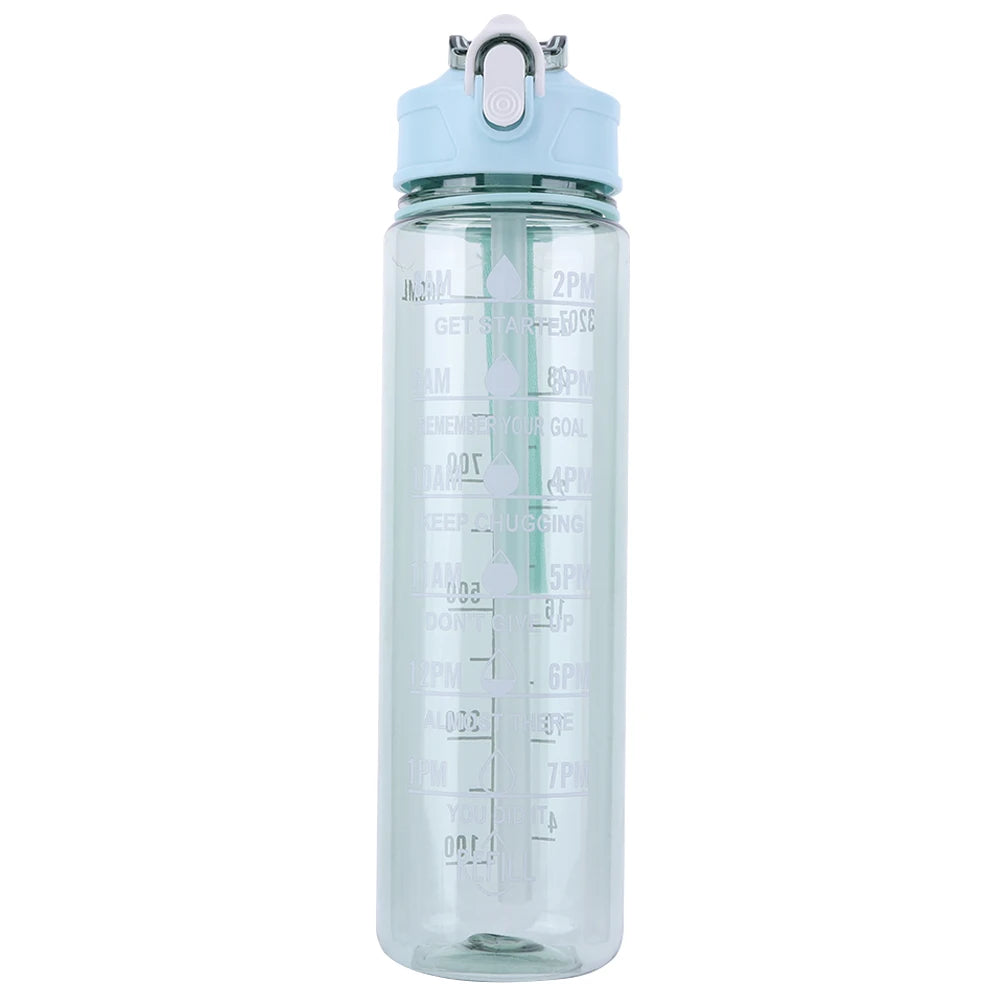Gourde Sport 800ML avec Paille & Poignée – Grande Capacité pour Enfants & Ados